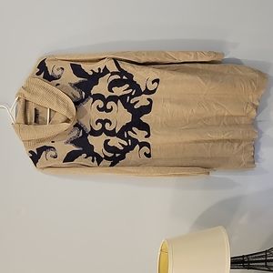 Tan and Black Sweater Dress